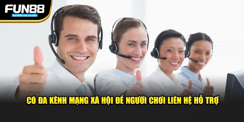 Có đa kênh mạng xã hội để người chơi liên hệ hỗ trợ