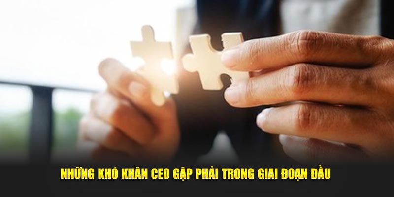 Những khó khăn CEO gặp phải trong giai đoạn đầu 